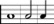 a whole note, a half note, and a quarter note